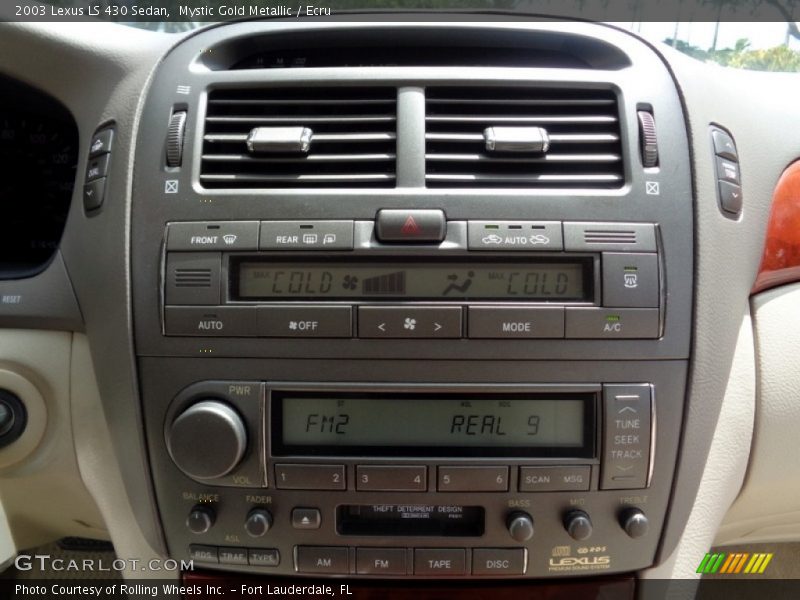 Mystic Gold Metallic / Ecru 2003 Lexus LS 430 Sedan