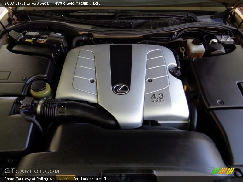 Mystic Gold Metallic / Ecru 2003 Lexus LS 430 Sedan