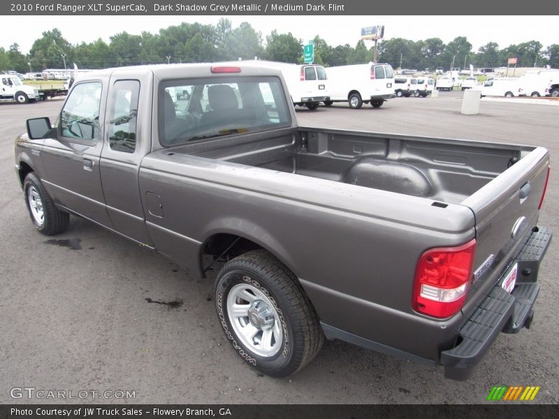 Dark Shadow Grey Metallic / Medium Dark Flint 2010 Ford Ranger XLT SuperCab
