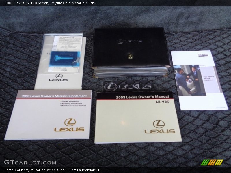 Mystic Gold Metallic / Ecru 2003 Lexus LS 430 Sedan