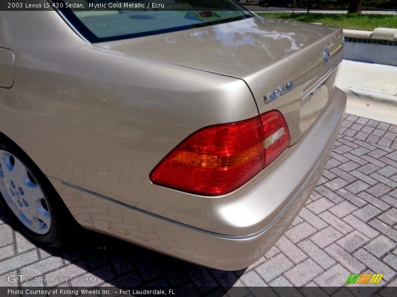 Mystic Gold Metallic / Ecru 2003 Lexus LS 430 Sedan