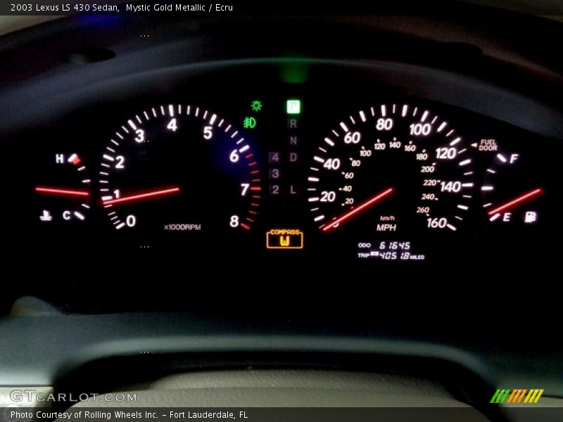 Mystic Gold Metallic / Ecru 2003 Lexus LS 430 Sedan