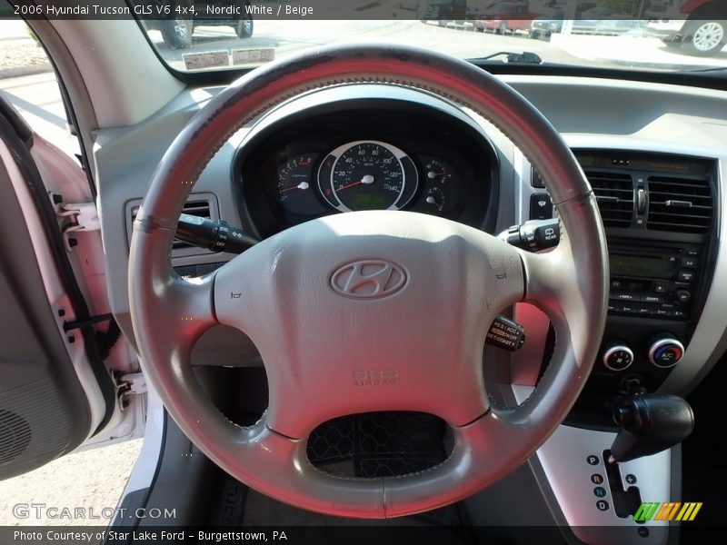 Nordic White / Beige 2006 Hyundai Tucson GLS V6 4x4