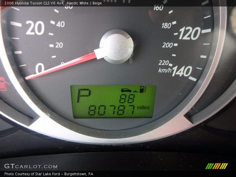 Nordic White / Beige 2006 Hyundai Tucson GLS V6 4x4