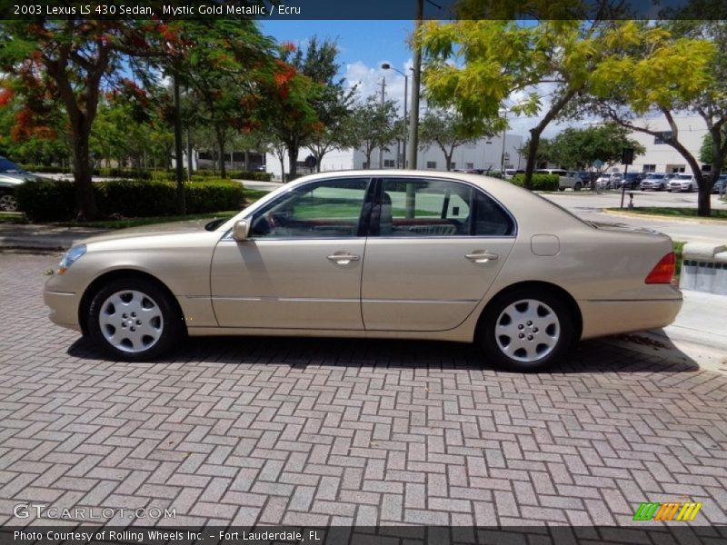Mystic Gold Metallic / Ecru 2003 Lexus LS 430 Sedan
