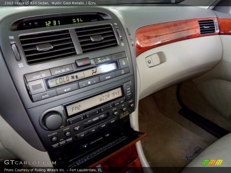 Mystic Gold Metallic / Ecru 2003 Lexus LS 430 Sedan