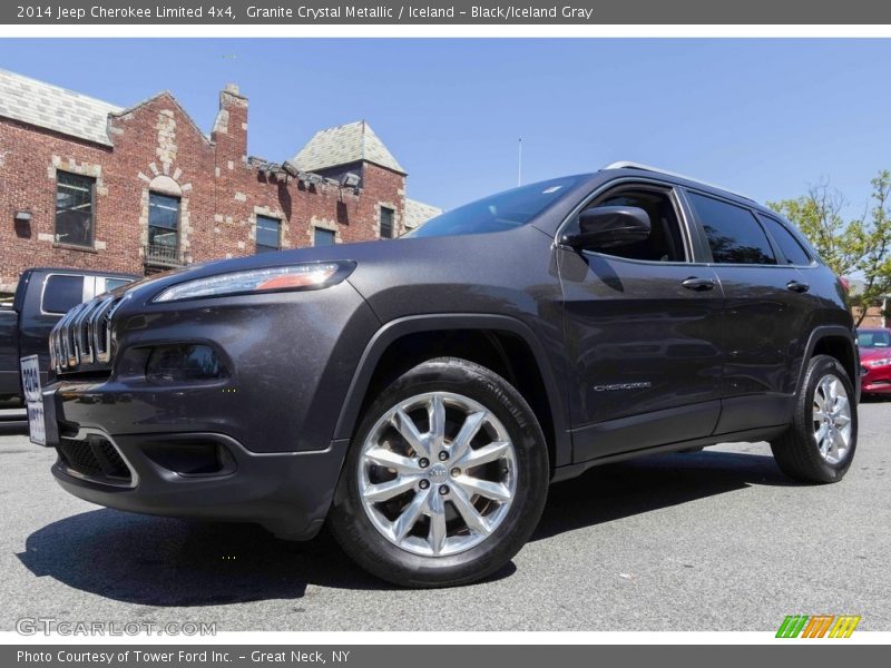 Granite Crystal Metallic / Iceland - Black/Iceland Gray 2014 Jeep Cherokee Limited 4x4