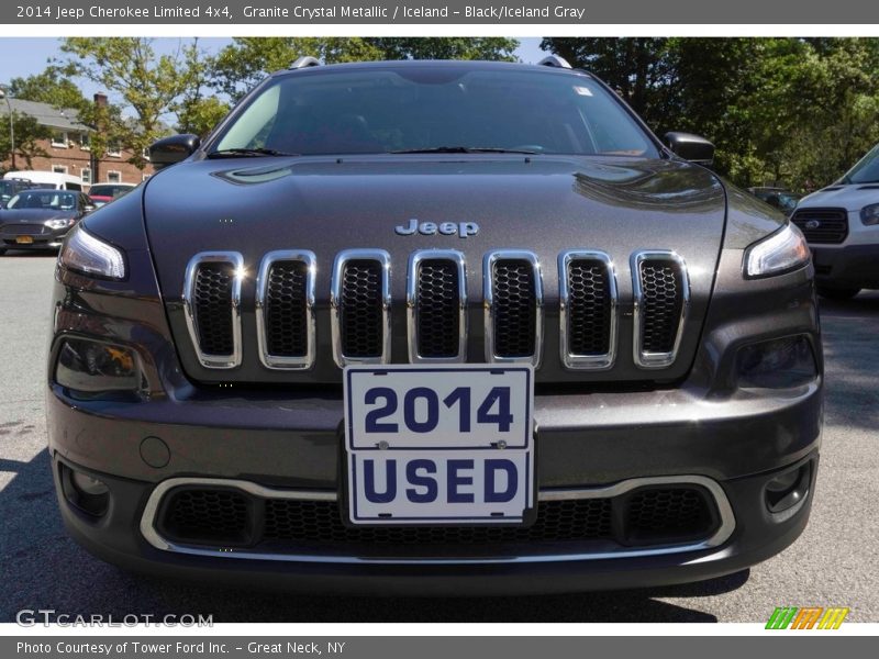 Granite Crystal Metallic / Iceland - Black/Iceland Gray 2014 Jeep Cherokee Limited 4x4