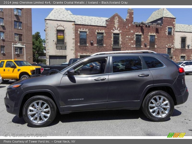 Granite Crystal Metallic / Iceland - Black/Iceland Gray 2014 Jeep Cherokee Limited 4x4