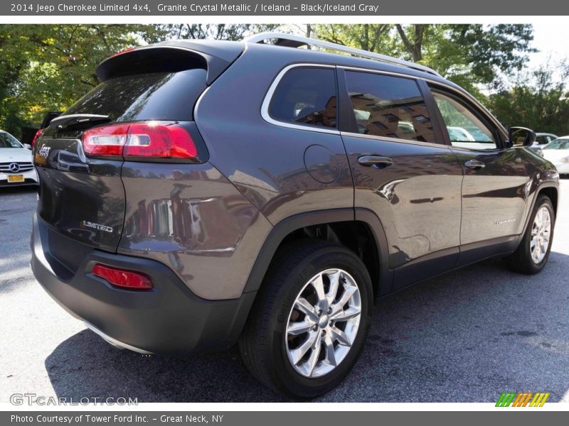 Granite Crystal Metallic / Iceland - Black/Iceland Gray 2014 Jeep Cherokee Limited 4x4