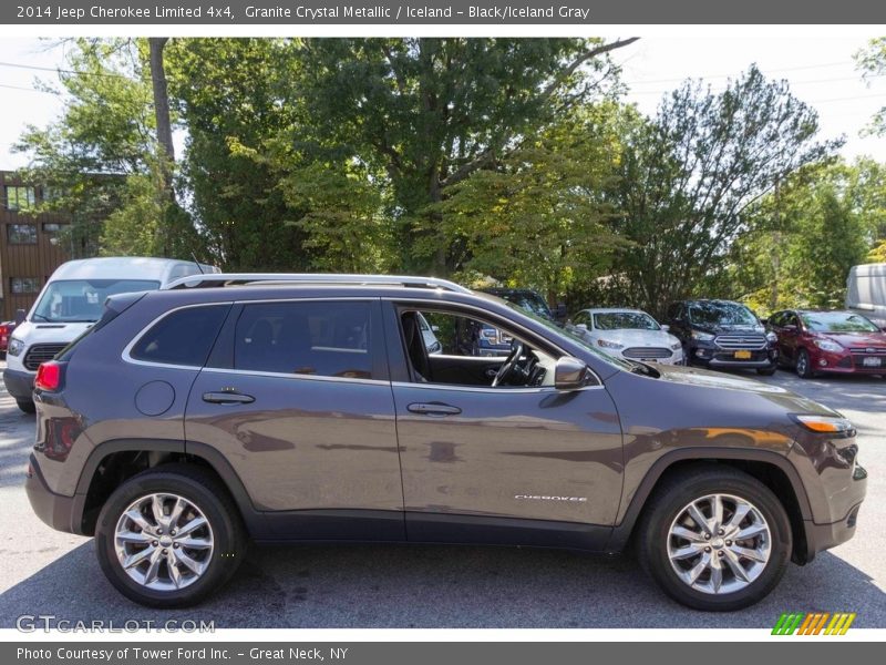 Granite Crystal Metallic / Iceland - Black/Iceland Gray 2014 Jeep Cherokee Limited 4x4