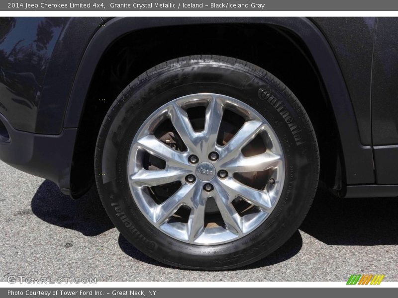 Granite Crystal Metallic / Iceland - Black/Iceland Gray 2014 Jeep Cherokee Limited 4x4
