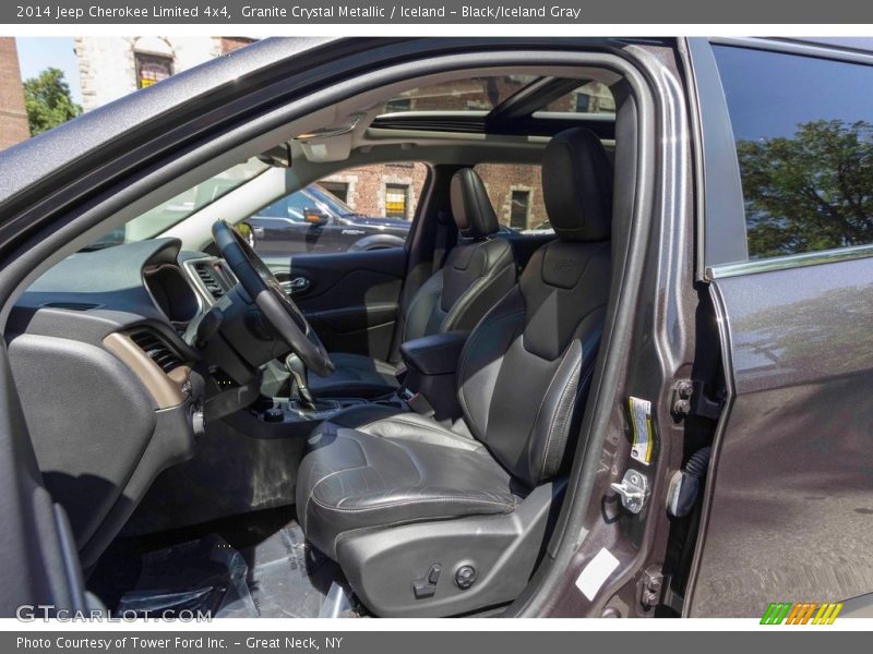 Granite Crystal Metallic / Iceland - Black/Iceland Gray 2014 Jeep Cherokee Limited 4x4