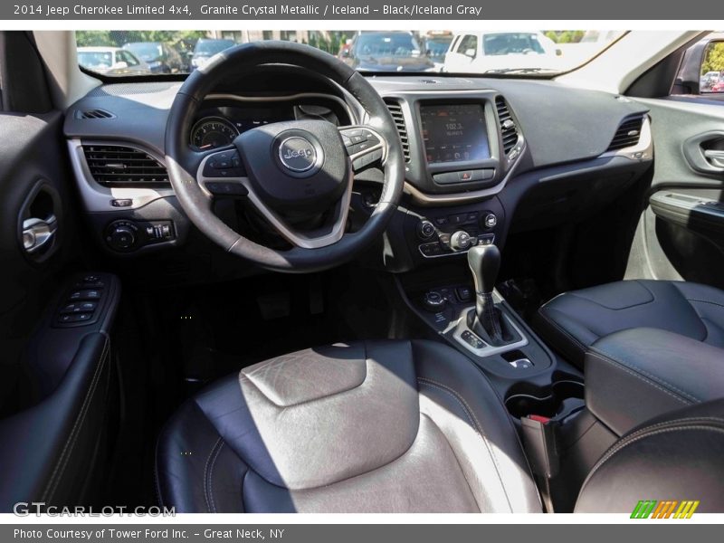 Granite Crystal Metallic / Iceland - Black/Iceland Gray 2014 Jeep Cherokee Limited 4x4