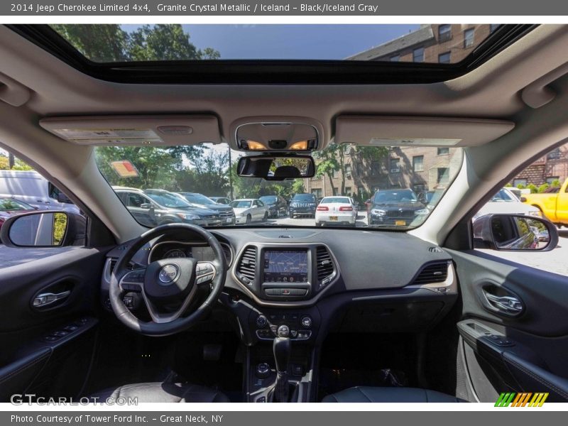 Granite Crystal Metallic / Iceland - Black/Iceland Gray 2014 Jeep Cherokee Limited 4x4