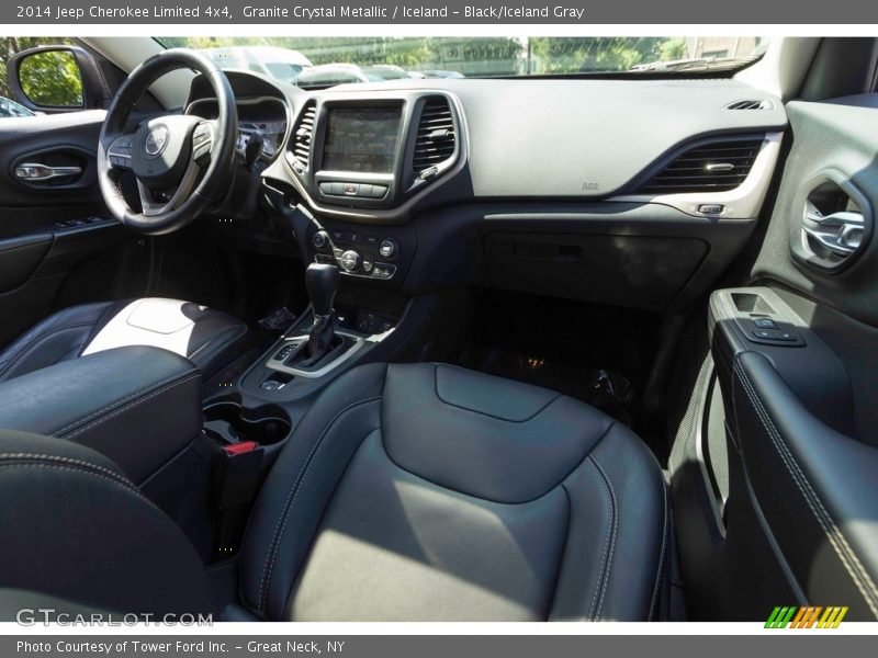 Granite Crystal Metallic / Iceland - Black/Iceland Gray 2014 Jeep Cherokee Limited 4x4
