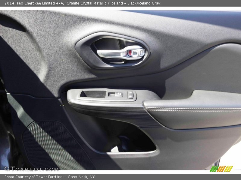 Granite Crystal Metallic / Iceland - Black/Iceland Gray 2014 Jeep Cherokee Limited 4x4