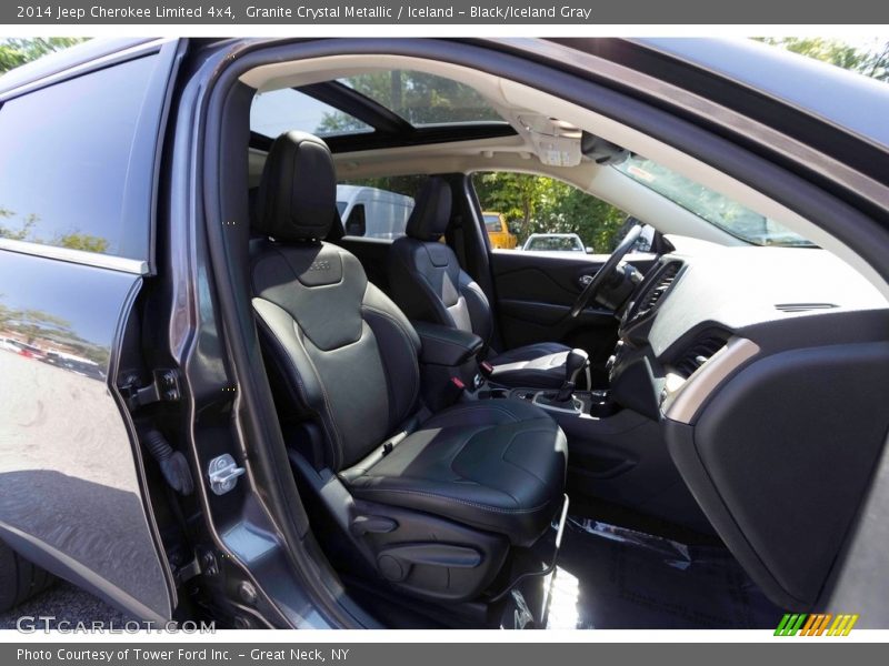 Granite Crystal Metallic / Iceland - Black/Iceland Gray 2014 Jeep Cherokee Limited 4x4