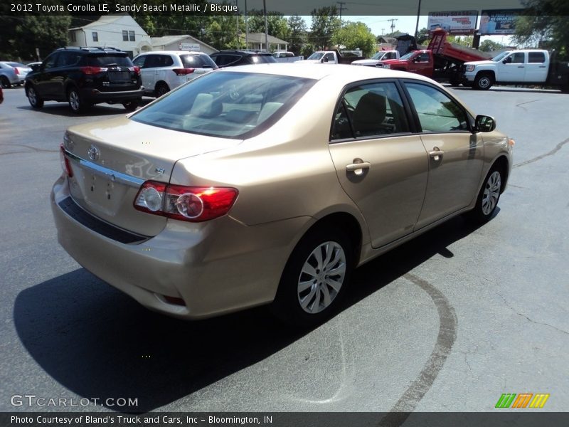 Sandy Beach Metallic / Bisque 2012 Toyota Corolla LE