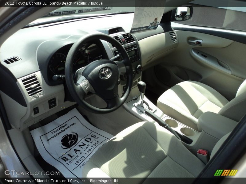 Sandy Beach Metallic / Bisque 2012 Toyota Corolla LE