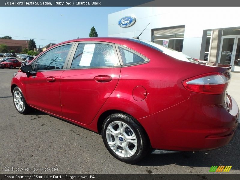 Ruby Red / Charcoal Black 2014 Ford Fiesta SE Sedan