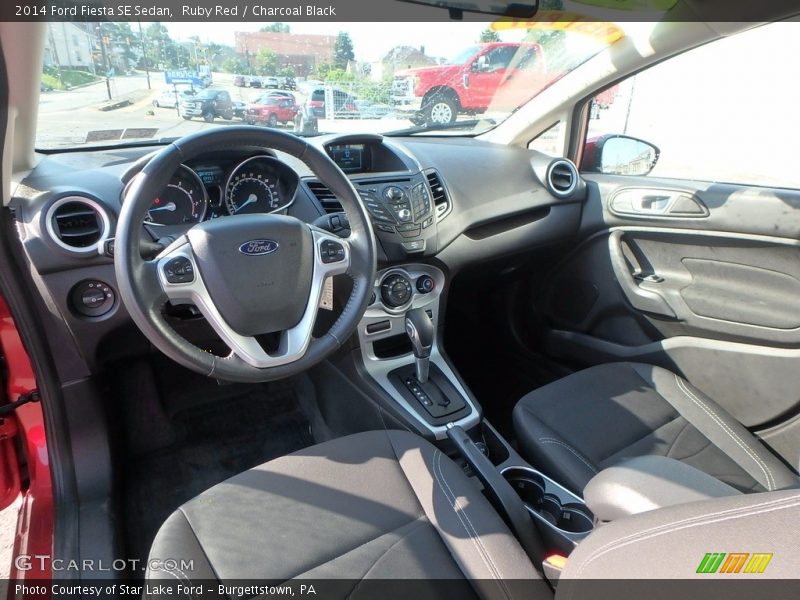 Ruby Red / Charcoal Black 2014 Ford Fiesta SE Sedan
