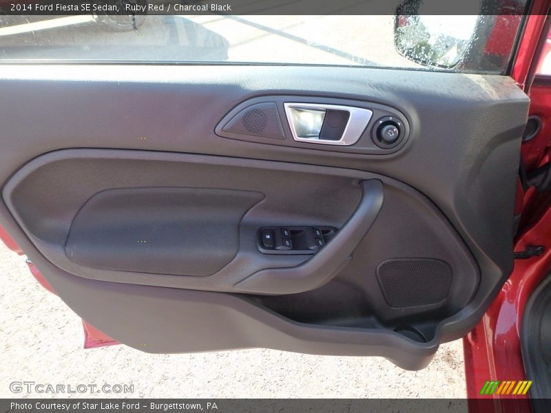Ruby Red / Charcoal Black 2014 Ford Fiesta SE Sedan