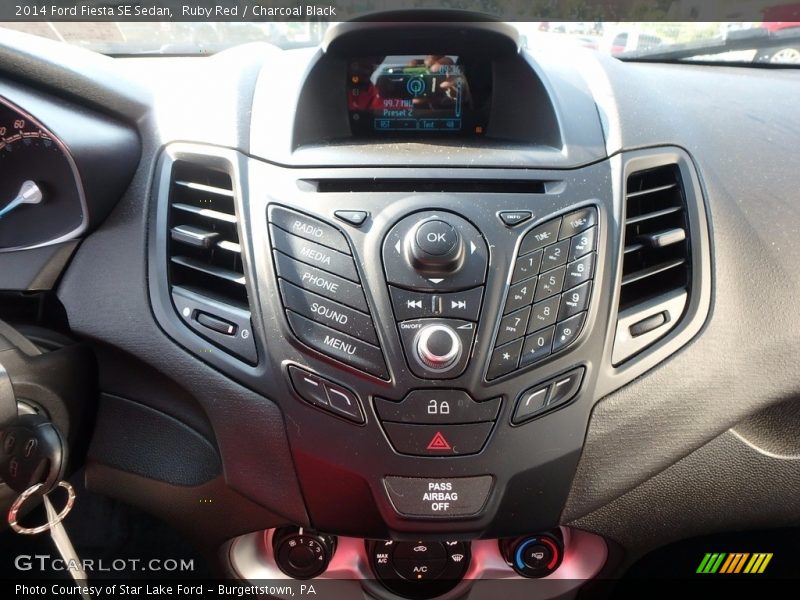 Ruby Red / Charcoal Black 2014 Ford Fiesta SE Sedan