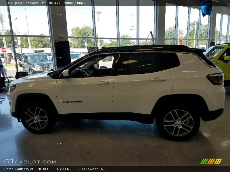 White / Black 2018 Jeep Compass Latitude 4x4