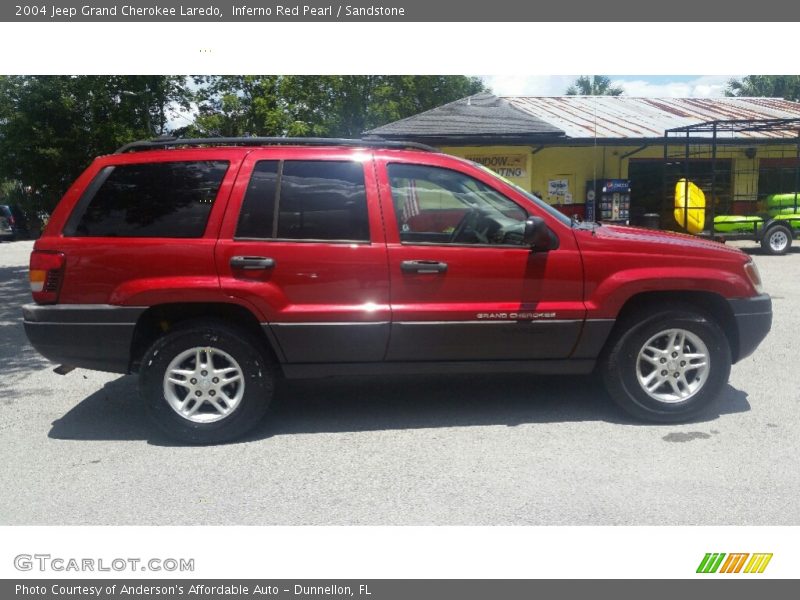 Inferno Red Pearl / Sandstone 2004 Jeep Grand Cherokee Laredo