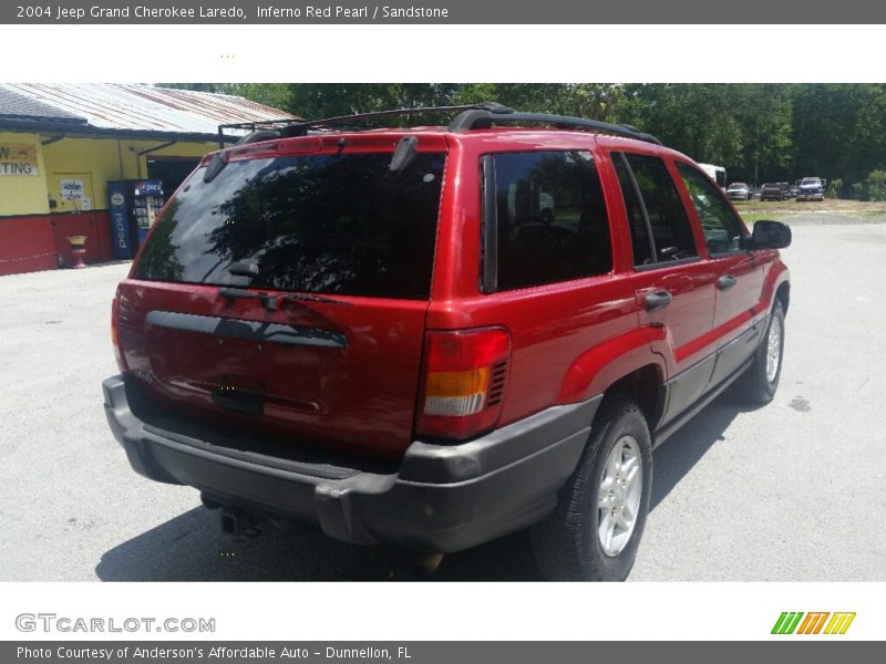 Inferno Red Pearl / Sandstone 2004 Jeep Grand Cherokee Laredo