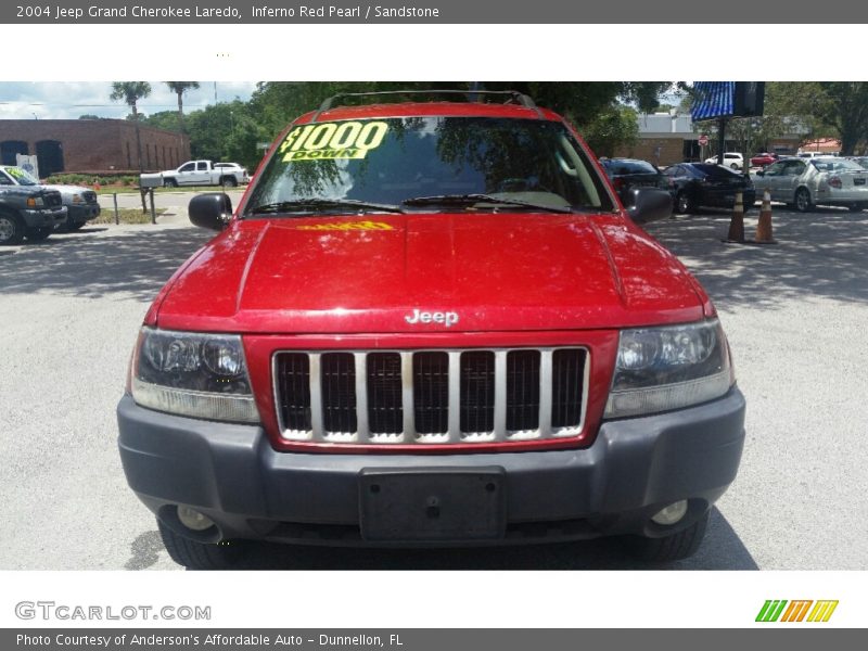 Inferno Red Pearl / Sandstone 2004 Jeep Grand Cherokee Laredo