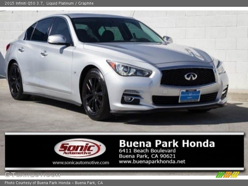 Liquid Platinum / Graphite 2015 Infiniti Q50 3.7