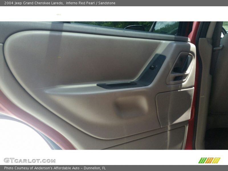 Inferno Red Pearl / Sandstone 2004 Jeep Grand Cherokee Laredo