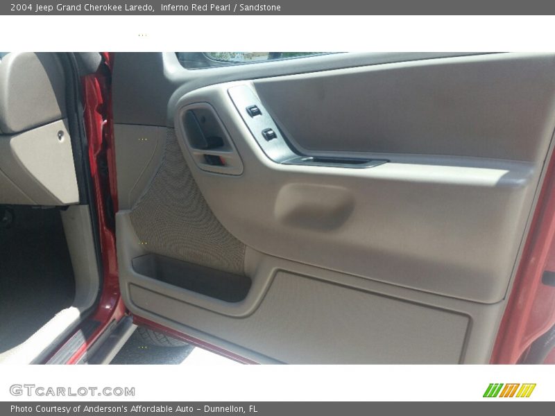 Inferno Red Pearl / Sandstone 2004 Jeep Grand Cherokee Laredo