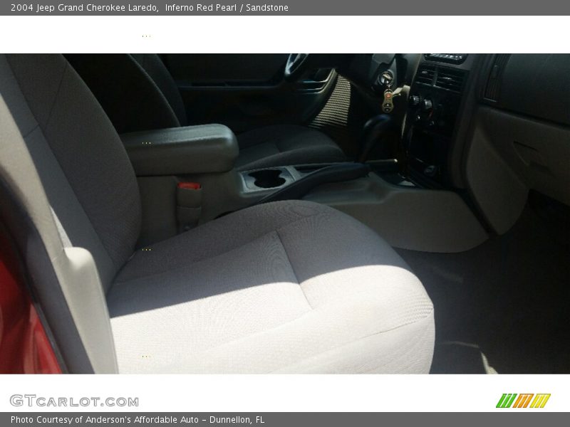 Inferno Red Pearl / Sandstone 2004 Jeep Grand Cherokee Laredo