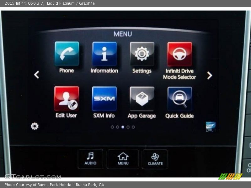 Liquid Platinum / Graphite 2015 Infiniti Q50 3.7
