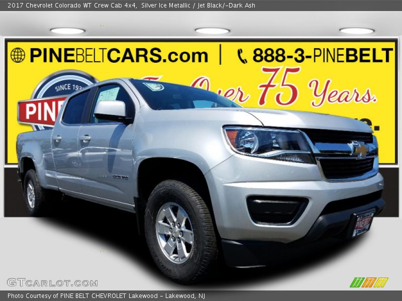 Silver Ice Metallic / Jet Black/­Dark Ash 2017 Chevrolet Colorado WT Crew Cab 4x4