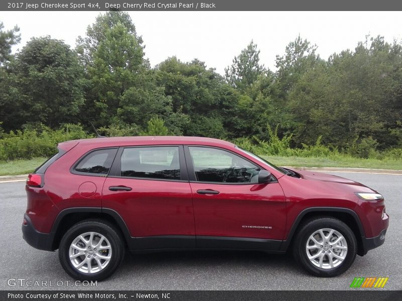 Deep Cherry Red Crystal Pearl / Black 2017 Jeep Cherokee Sport 4x4