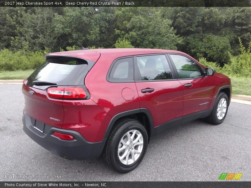 Deep Cherry Red Crystal Pearl / Black 2017 Jeep Cherokee Sport 4x4