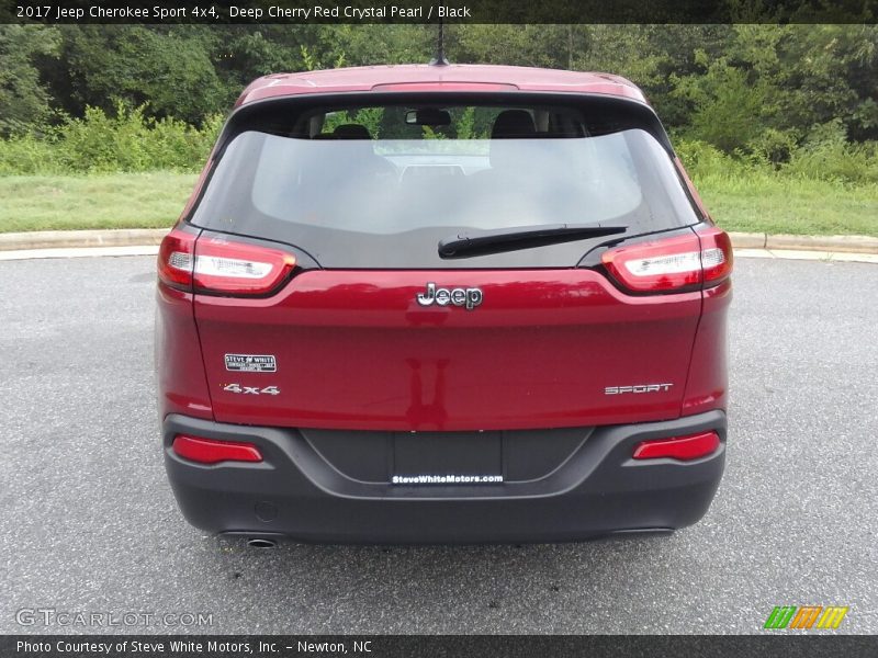 Deep Cherry Red Crystal Pearl / Black 2017 Jeep Cherokee Sport 4x4