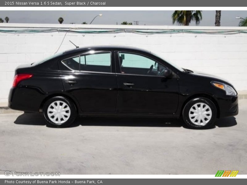 Super Black / Charcoal 2015 Nissan Versa 1.6 S Sedan