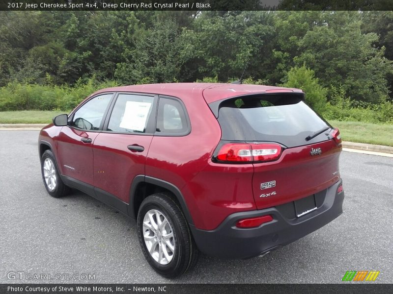Deep Cherry Red Crystal Pearl / Black 2017 Jeep Cherokee Sport 4x4
