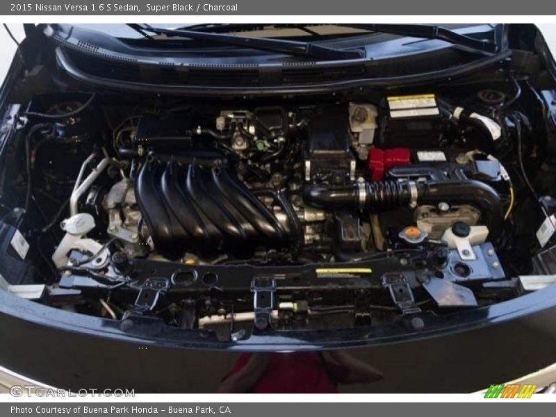 Super Black / Charcoal 2015 Nissan Versa 1.6 S Sedan