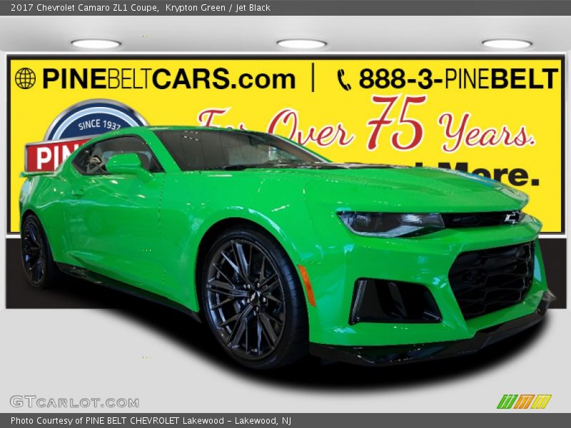 Krypton Green / Jet Black 2017 Chevrolet Camaro ZL1 Coupe