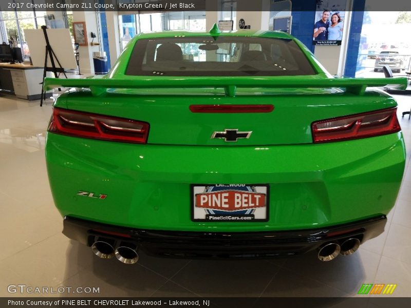 Krypton Green / Jet Black 2017 Chevrolet Camaro ZL1 Coupe