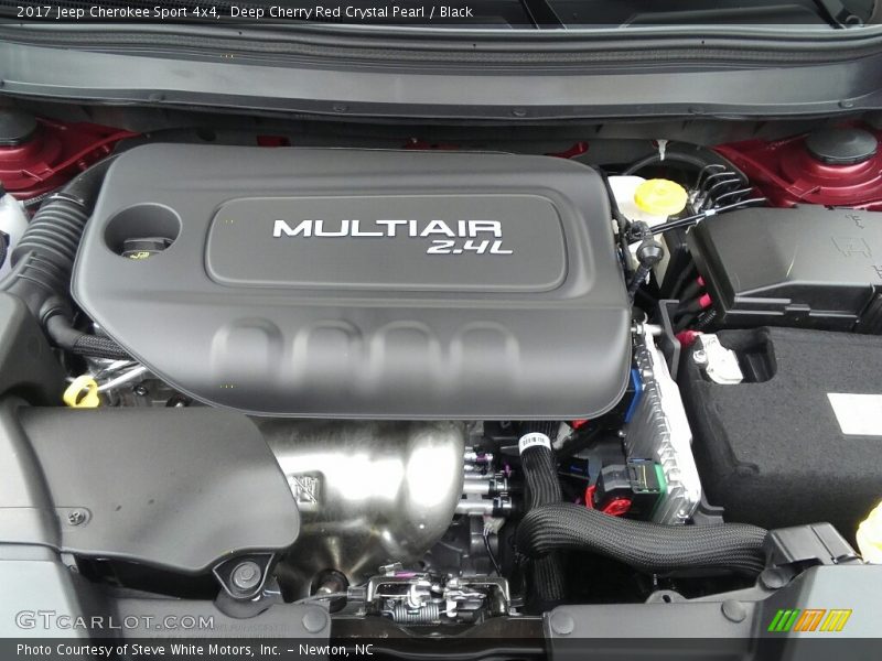 Deep Cherry Red Crystal Pearl / Black 2017 Jeep Cherokee Sport 4x4