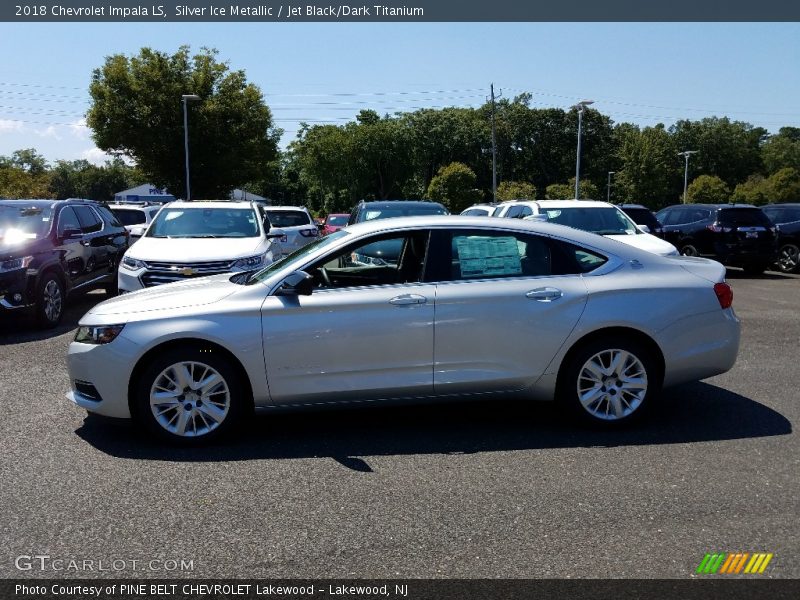 Silver Ice Metallic / Jet Black/Dark Titanium 2018 Chevrolet Impala LS