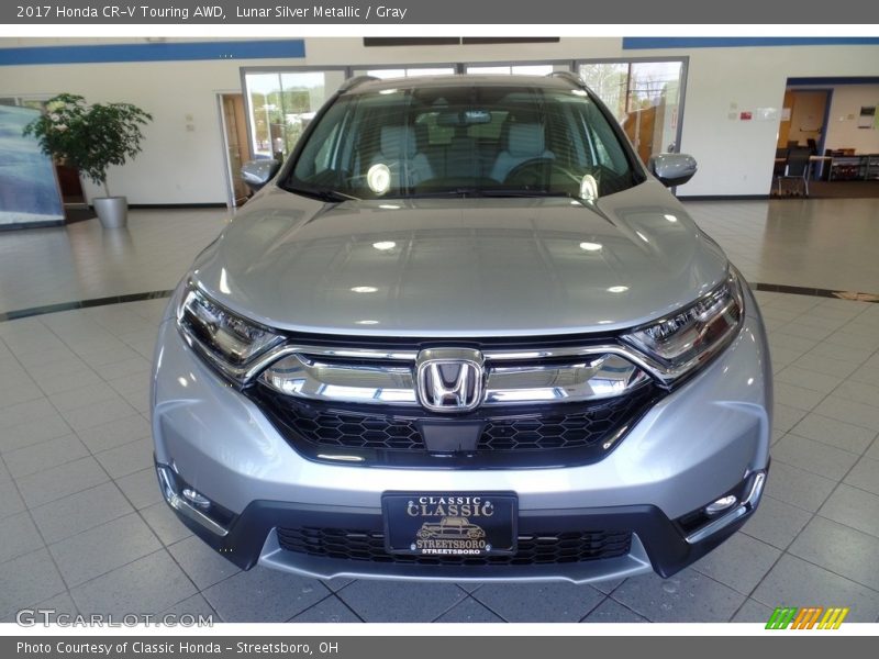 Lunar Silver Metallic / Gray 2017 Honda CR-V Touring AWD