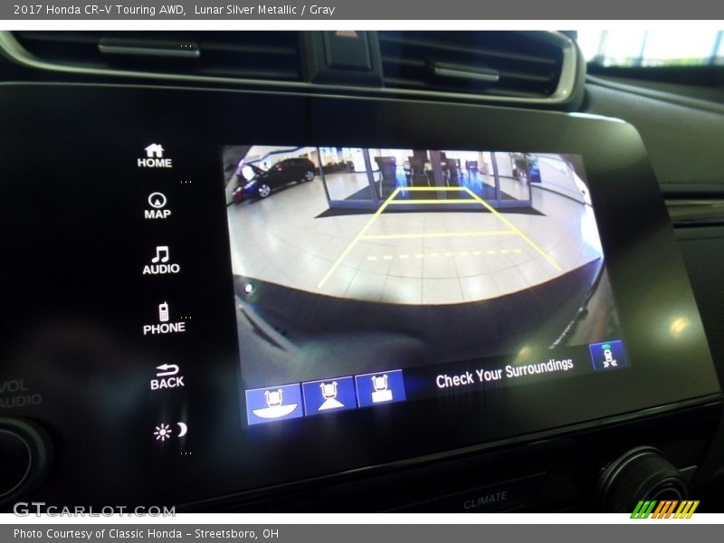 Lunar Silver Metallic / Gray 2017 Honda CR-V Touring AWD